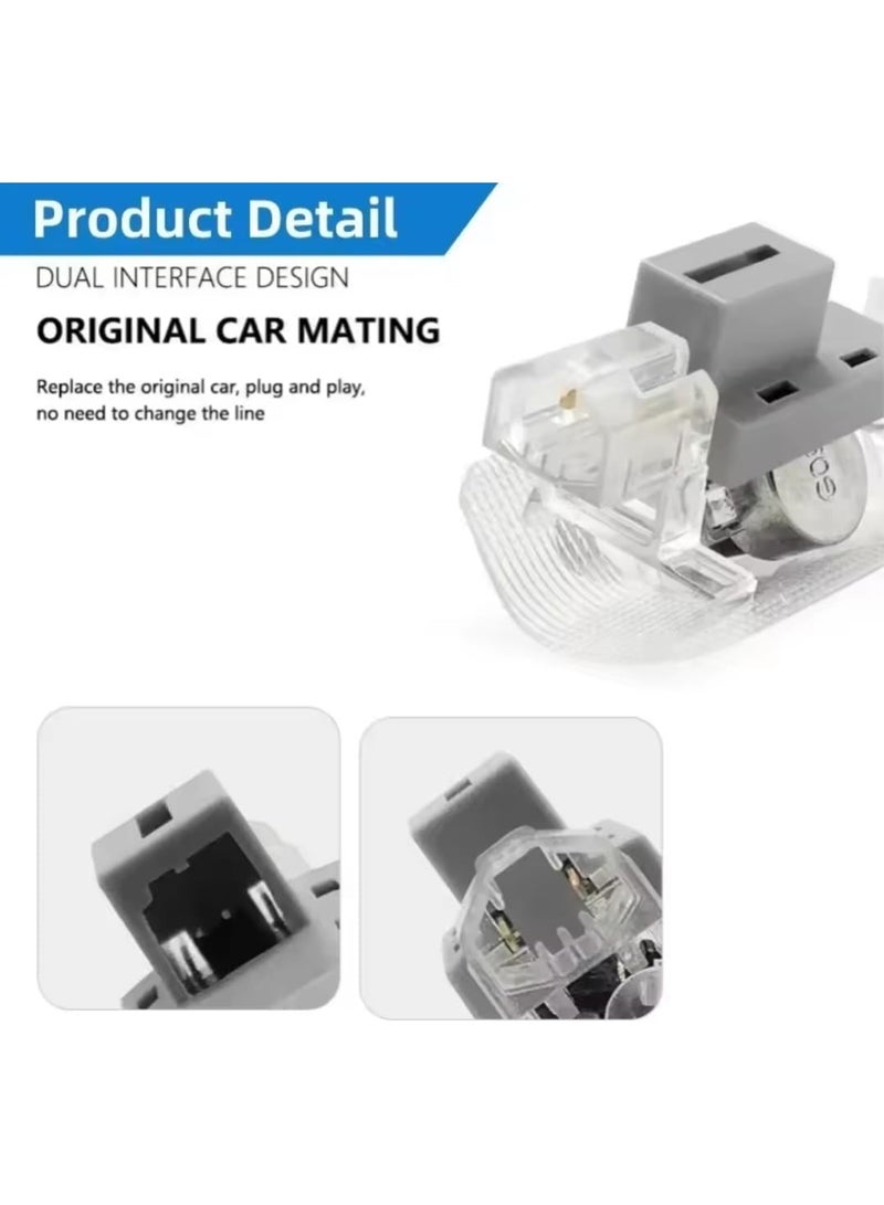 فيريكس قطعتان من مصابيح الترحيب LED عالية الدقة لشعار باب السيارة، متوافقة مع لكزس IS ISF F SPORT IS250 IS300 IS350 UX UX200 UX260h UX300h، بإضاءة خلفية شفافة. سهلة التركيب، فائقة السطوع، لا تتلاشى. - Image 3